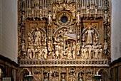 Spain, Aragon Region, Zaragoza Province, Zaragoza, La Seo, San Salvador Cathedral, listed as World Heritage by UNESCO, Altarpiece