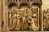 France, Cote d'Or, Dijon, area listed as World Heritage by UNESCO, Musee des Beaux Arts (Fine Arts Museum) in the former palace of the Dukes of Burgundy, the altarpieces of the charterhouse of Champmol, 14th century altarpiece of the Saints and the Martyrs