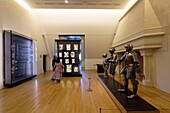 Frankreich, Cote d'Or, Dijon, von der UNESCO zum Weltkulturerbe erklärtes Gebiet, Musee des Beaux Arts (Museum der schönen Künste) im ehemaligen Palast der Herzöge von Burgund, Waffen- und Rüstungssaal