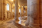 Italien, Toskana, Val d'Orcia, von der UNESCO zum Weltkulturerbe erklärt, Castelnuovo dell Abate, Montalcino, Zisterzienserabtei San'tAntimo