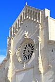 Italy, Basilicata, Matera, troglodyte old town listed as World Heritage by UNESCO, European Capital of Culture 2019, cathedral (Duomo) Romanesque style of the 13th century redesigned in the 18th century, main porch