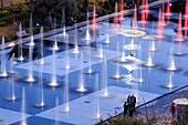 Frankreich, Alpes Maritimes, Nizza, von der UNESCO zum Weltkulturerbe erklärt, Promenade du Paillon, der Spiegel des Wassers