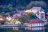 Sri Lanka, Central province, Kandy, a World Heritage Site, Temple of the Sacred Tooth Relic or Sri Dalada Maligawa located in the royal palace complex