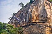 Sri Lanka, Central province, Sigiriya, the Lion Rock, archaeological site of the former Sri Lankan royal capital, a UNESCO World Heritage Site