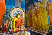 Sri Lanka, Central province, Sigiriya, Pidurangala Buddhist Rock temple