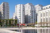 France, Rhone, Villeurbanne, architectural complex of Skyscraper built from 1927 to 1934, Lazare Goujon square