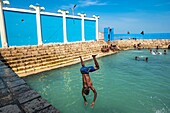 Sri Lanka, Nordprovinz, Jaffna, Keerimalai, die heiligen Süßwasserbäder am Indischen Ozean