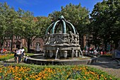 Germany, Baden Wurttemberg, Karlsruhe, The Gunterplatz in Karlsruhe