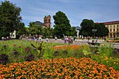 Germany, Baden Wurttemberg, Karlsruhe, the Friedrichplatz Square