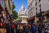 Frankreich, Paris, Montmartre-Hügel, Basilika Sacre Coeur