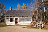 Canada, New Brunswick, Northeastern New Bruswick, Caraquet, Acadian Historic Village, old farmhouse