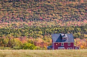 Canada, Nova Scotia, Cabot Trail, Sunrise, Acadian House, autumn