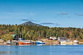 Canada, Nova Scotia, Cabot Trail, Dingwall, fishing bots