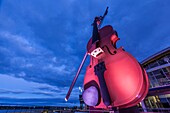 Canada, Nova Scotia, Sydney, The Big Fiddle at the Cruise Port Terminal, dawn