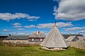 Canada, Nova Scotia, Louisbourg, Fortress of Louisbourg National Historic Park, reconstructed town buildings