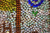 Canada, Prince Edward Island, Point Prim, bottle house, interior