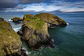 United Kingdom, Northern Ireland, Ulster, county Antrim, The Carrick-a-Rede rope bridge