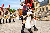 France, Seine et Marne, castle of Fontainebleau, historical reconstruction of the stay of Napoleon 1st and Josephine in 1809