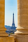 France, Paris, area listed as World heritage by UNESCO, the Eiffel Tower