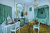 France, Yvelines, Versailles, palace of Versailles listed as World Heritage by UNESCO, the bedroom of the marchioness of Pompadour