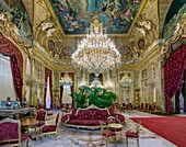 France, Paris , Louvre museum, Napoléon III apartments, the reception room
