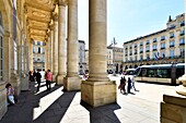 France, Gironde, Bordeaux, area classified as World Heritage, le Triangle d'Or, Quinconces district, Place de la Comédie, the National Opera of Bordeaux or Grand Theatre, built by the architect Victor Louis from 1773 to 1780