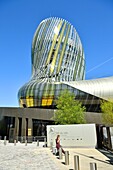 France, Gironde, Bordeaux, area listed as World Heritage by UNESCO, the City of Wine, designed by the architects of the XTU agency and the English scenography agency Casson Mann Limited