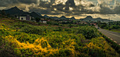 Blick auf Pieter Both und Long Mountain, Nouvelle Decouverte, Mauritius, Indischer Ozean, Afrika