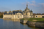 Chateau de Chantilly (Schloss Chantilly), Conde Museum, Chantilly, Oise, Frankreich, Europa