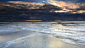 Seascape from Nash Point looking across The Bristol Channel, South Wales, United Kingdom, Europe