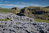 Limestone Pavement above Watlowes Dry Valley, near Malham, Yorkshire Dales National Park, Yorkshire, England, United Kingdom, Europe