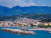 View towards Karlovasi, Samos Island, North Aegean, Greek Islands, Greece, Europe