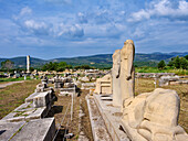 Sculptures of The Geneleos Group, Sacred Way, Heraion of Samos, UNESCO World Heritage Site, Ireo, Samos Island, North Aegean, Greek Islands, Greece, Europe
