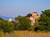 Kirche der Verklärung Christi des Erlösers an der Burg Lykourgos Logothetis, Pythagoreio, Insel Samos, Nordägäis, Griechische Inseln, Griechenland, Europa