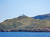 View towards Agia Dimitris, Thimena Island, North Aegean, Greek Islands, Greece, Europe