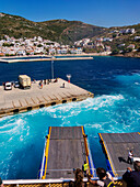 Hafen in Fournoi, Insel Fournoi, Nord-Ägäis, Griechische Inseln, Griechenland, Europa