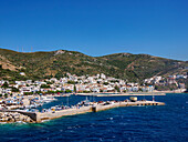 Hafen in Fournoi, Insel Fournoi, Nord-Ägäis, Griechische Inseln, Griechenland, Europa