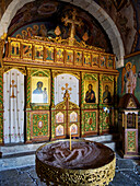 Saint John the Baptist Holy Orthodox Chapel of Thyme, interior, Kos Island, Dodecanese, Greek Islands, Greece, Europe