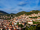 Ano Vathy, Blick von oben, Samos Stadt, Samos Insel, Nord Ägäis, Griechische Inseln, Griechenland, Europa