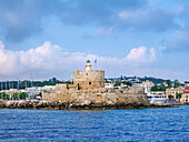 Saint Nicholas Fortress, Rhodes City, Rhodes Island, Dodecanese, Greek Islands, Greece, Europe