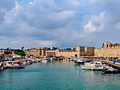 Kolona Harbour, Medieval Old Town, Rhodes City, Rhodes Island, Dodecanese, Greek Islands, Greece, Europe