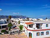 Townscape, elevated view, Kardamaina, Kos Island, Dodecanese, Greek Islands, Greece, Europe