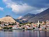 Dorf Chalki, Emporio, Insel Halki, Dodekanes, Griechische Inseln, Griechenland, Europa