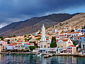 Chalki Village, Emporio, Halki Island, Dodecanese, Greek Islands, Greece, Europe