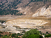 Stefanos Volcano Crater, Nisyros Island, Dodecanese, Greek Islands, Greece, Europe