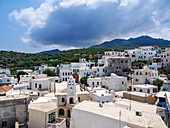 Mandraki Town, elevated view, Nisyros Island, Dodecanese, Greek Islands, Greece, Europe