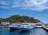 Hafen in Mandraki, Insel Nisyros, Dodekanes, Griechische Inseln, Griechenland, Europa