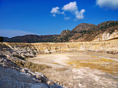 Stefanos Vulkankrater, Insel Nisyros, Dodekanes, Griechische Inseln, Griechenland, Europa