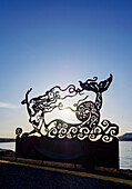 Die Meerjungfrau im Hafen von Heraklion, Stadt Heraklion, Kreta, Griechische Inseln, Griechenland, Europa