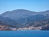 Blick auf das Dorf Diafani, Insel Karpathos, Dodekanes, Griechische Inseln, Griechenland, Europa